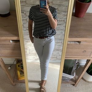 Zara striped short sleeve shirt.